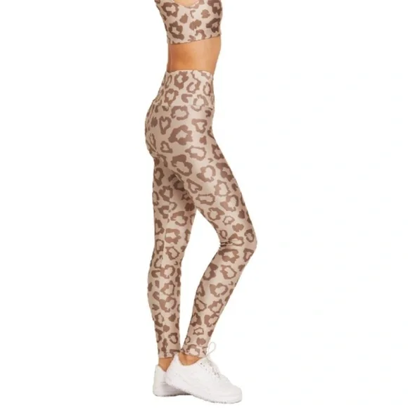 Goldsheep Clothing Leggings Brown Leopard Workout Leggings Size Large Womens - Picture 3 of 11